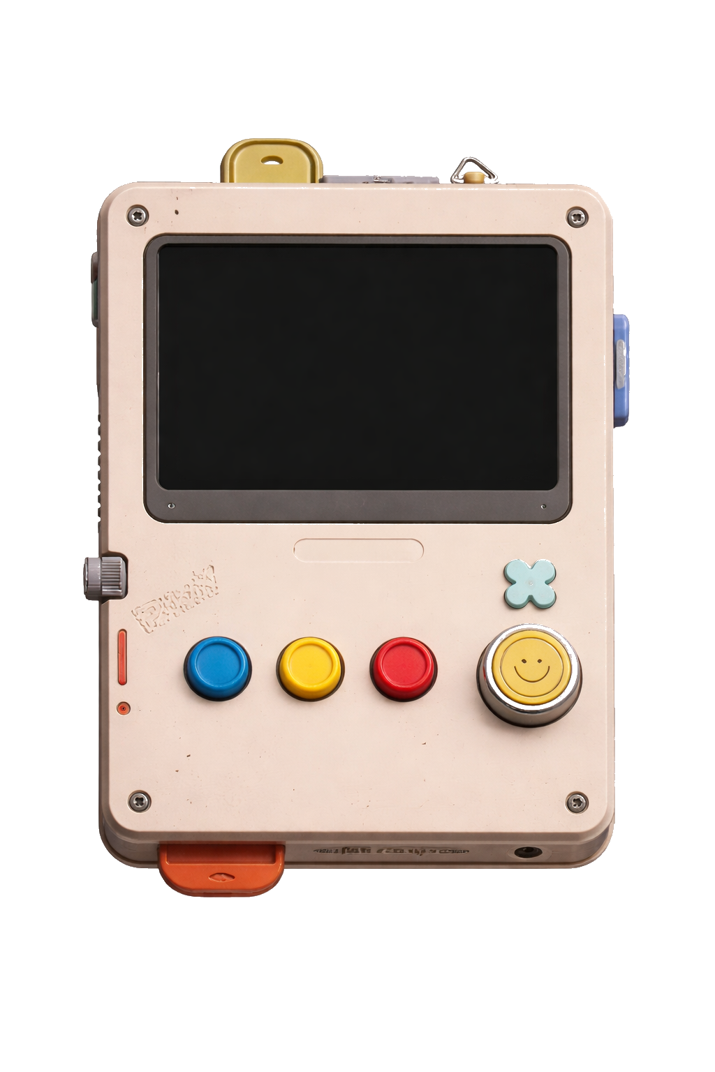 Terminajig running in a handheld skin — a gadget with a phosphor terminal screen